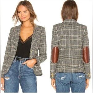 RRPUS$800 Smythe patch pocket duchess wool blazer camel black mahogany US4